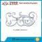 iron cast components / wrought iron / aluminium handrail parts for iron gate and fence