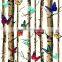 2016 beautiful butterfly design wallpaper for home decoration of korea style