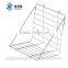 Hanging metal book display rack