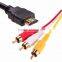 6 Ft Audio Video AV TV Cable Cord to RCA For Play Station for PS/ for PS2/ for PS3 System Audio Video Cable