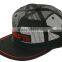 Flat bill baseball black mesh hat , trucker mesh hat , factory snap back hats