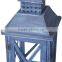 Blue wooden lantern for promotional gifts