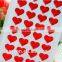 Small heart crystal resin dome sticker for mobile phone