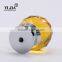 Furniture Cabinet Dresser Brass Chrome Finish Glass Knob