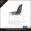 Hot sale simple design metal fabric dining chairs