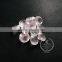 14-14.5mm round faceted cut natural pink rose quartz semi precious loose stone gemstone DIY ring earrings cabochon 4110106