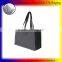 convenient black canvas recyclable shopping bag