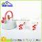 2016 new design 2.5L stainless steel whistling water kettle with 4pcs ceramic cups