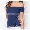 Chinese Factory Direct Wholesale Basics Off Shoulder Woman T Shirt