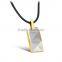 Fashion jewelry gold multi-facet tungsten carbide pendent necklace for men