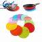 Kitchen Mats Silicone Dinner Table Mat Heat insulation Coaster Round Placement Pad