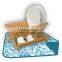 Kawachi Reversible Printed Dish Drying Mat -38x50 cm-Sky Blue