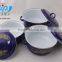 16-20CM 3 Pcs Casserole Straight Shape W/Metal Cover Dark Color Decor
