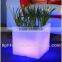 Rechargeable Lithium ion battery powered color changeable sola LED flower pot lighting