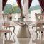 TH379 Round Shape Glass Top Dining Table and Chairs