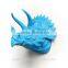 Resin wall animal head mount triceratops dinosaur head