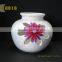 Beautiful white color ceramic flower vase