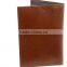 Fashion genuine oil wax leather rfid mens travel passport holder