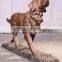 High quality lif size animal dog sculpture golden retriever bronze statues