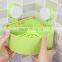 Vacuum suction cup bathroom and kitchen plastic triangle shelf/holder