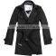 Man slim fit long style wool blend jacket 2015