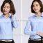 Long sleeve woman formal dress shirts cotton office lady dress blouse