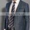 blue wool 'M Line' 2-Button Suit With Flat Front Pants (SHT1063)