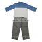 Baby Boy Contrast Color Plain Polo T-shirts Children Clothes Set