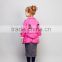 2016 latest fashion design double breasted Notch Lapel girls cotton jacket Pink Girls Jackets baby girl trench coat