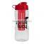 USA Made 22 oz Tritan Infuser Bottle With Finger Grips - BPA/BPS-free and comes with your logo