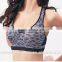 Fitness quick drying nylon spandex fabrics padded women Yoga sports bra
