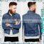 2015 New Design Mens Light Bleach Washing Blue Denim Short Jackets