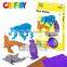 Hard felt puzle china supplier Polar 3D felt Puzzle diy toy
