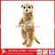 Hot selling soft and cuddly custom stuffed mongoose toy plush meerkat toy