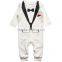 China supplier gentleman long sleeve baby romper