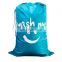 Laundry Traveling Jumbo Nylon Strap 24x36 inches(Blue-smile) drawstring bag polyester drawstring bag nylon drawstring bag