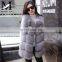 Top Fashion Ladies Long Fox Fur Vest Women's Real Fur Hooded Winter Overcoat Beautiful Women Vest