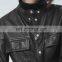newest design pocket leather jacket made in china