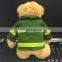 8" sitting height light brown stuffed plush Teddy Bear toy with CE certificate