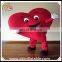 Lifelike red heart mascot costume, red heart cartoon fur costume for charity/event