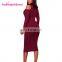 Women Party Wear Knitting Sweate Dress Fashion Sexy Evening Dress Long Sleeve