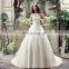 Wholesale Sweetheart Sleeveless Lace-Up Champagne Wedding Dresses SQS039