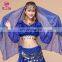 P-9010 chiffon and glittery professional Belly dance face head veils