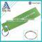 Own logo printing felt metal ring promotional keychain for wholesale