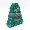 Christmas tree shaped metal chocolate packaging tin box factory