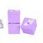 Custom purple gift box with ribbon