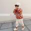 6344 Hot selling new arrival cute white dot crew neck plus velvet kids girls sweater