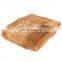 New design yellow real patchwork faux fur winter throw blanket for bed