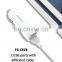Factory brand   2 in 1 Car charger + 3 in 1 Cable 2.4A  Fast Car  Charger  for Universal Car