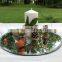 Stunning table mirror decorative glass mirror candle plate tray for wedding or party anniversary Christmas